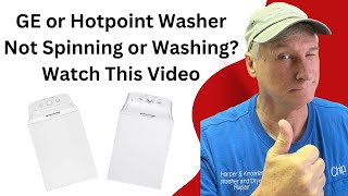 How To Fix a GEHotpoint Washing Machine Wont Spin or Wash Repair Guide [upl. by Comethuauc172]