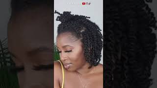 😱 HOW TO Trim Your Natural Hair Without Applying Heat Would you try this method☝🏾 shorts [upl. by Enirhtac]