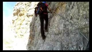 VIA FERRATA G LIPELLA  4K GoPro  DOLOMITI DAMPEZZO  ITALIA [upl. by Aes947]