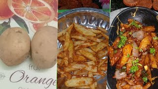 chilli potato recipeचिल्ली पोटैटो रेसिपीyummy testyveg chilli potato 🥔 [upl. by Atima]