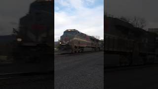 NS8025 Monongahela leads intermodaltrain norfolksouthern heritageunit railfanning train [upl. by Hare398]