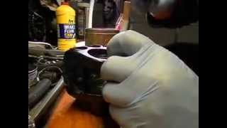 Rebuilding brake caliper KZ650 [upl. by Airamanna196]