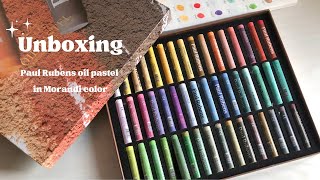 Paul Rubens oil pastel in Morandi color 48 colors ✨ Unboxing  Review [upl. by Bryant]