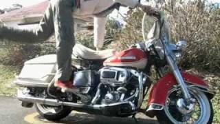 1978 Harley Davidson Shovelhead FLH Kick start [upl. by Ardnwahsal]