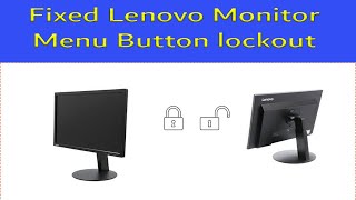 Lenovo Monitor menu button lockoutHow To Unlocked easily Lenovo T2364pA OSD Lockout lenovo osd [upl. by Shaikh983]