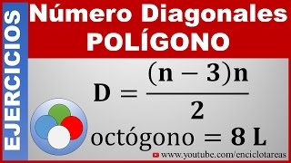 Diagonales de un Polígono  Desdes todos los Vértices  Ejercicios Resueltos No1 [upl. by Gaulin]