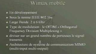 presentation Wimax [upl. by Aniaz]