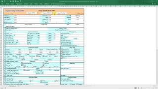 Pump Datasheet from Hysys UniSim and ProMax [upl. by Knute]