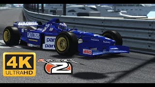 rFactor 2 Monaco 2013 1996 LIGIERMUGEN HONDA F1 JS43 4K 60fps GTX 1080 TI [upl. by Linnea]