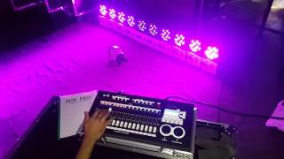 JUN PRO DMX 256 with LED Parcan controller rainbow colour  Ipoh Malaysia [upl. by Madelyn820]