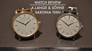 Watch Review ALange amp Söhne Saxonia Thin [upl. by Brooks]