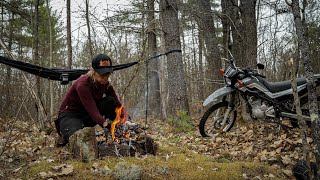 Moto Hammock Camping Alone [upl. by Ijuy469]