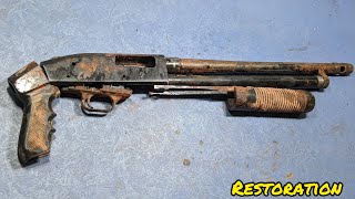 shotgun restoration Model 1970 pump action Restoration gun restoration [upl. by Lanita]