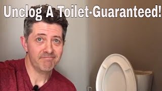 Unclog A Toilet3 Different Ways Guaranteed [upl. by Dewey463]