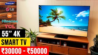 Best 55 inch 4K Smart TV 2024 ⚡ Top 5 Best Premium 55quot 4k Android Smart TV in India ⚡ July 2024 [upl. by Mayer]