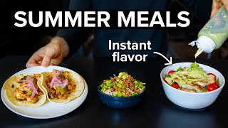 Three Healthy Weeknight Meals Im demolishing this summer [upl. by Oibesue476]