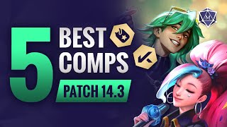 5 BEST Comps in TFT Patch 143  Set 10 Teamfight Tactics Guide [upl. by Finella567]