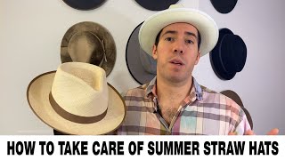 How To Take Care of Summer Straw Hats [upl. by Ahsiele]