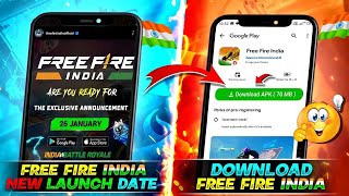 💥Finaly Free Fire India Is Ready 🤯 Free Fire India Download Update  Free Fire India [upl. by Marga379]