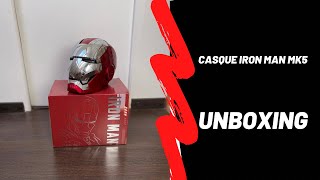 UNBOXING Casque Iron Man MK5 Autoking [upl. by Rednas]