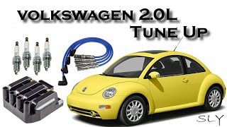 How To Tune Up a Volkswagen VW 20L and Change the Coil Pack Spark Plugs amp Wires [upl. by Dannica]