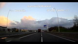 Ombouw A261N261 WaalwijkTilburg 31 maart 2015 [upl. by Nyladnek]