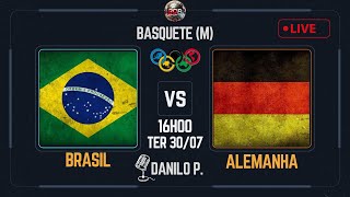 BRASIL X ALEMANHA AO VIVO COM NARRAÇÃO BASQUETE MASCULINO OLIMPÍADAS JOGO DO BRASIL NO BASQUETE [upl. by Franky740]