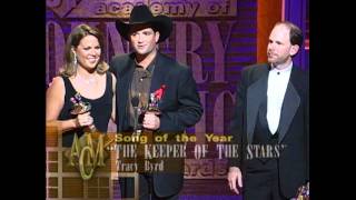 Tracy Byrd Wins Song of the Year For quotKeeper of the Starsquot  ACM Awards 1996 [upl. by Eleahcim]