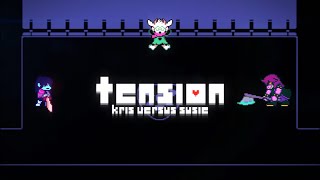 Tension — Deltarune Combat Animation Kris VS Susie [upl. by Stoops217]