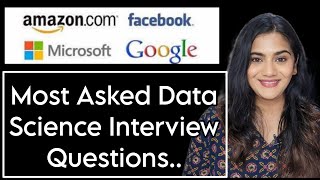 20 Most Asked Data Science Interview Questions 2024 from Top Companies [upl. by Kial]