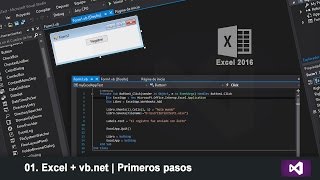 01 Excel  vbnet  Primeros pasos con MicrosoftOfficeInteropExcel [upl. by Banquer]