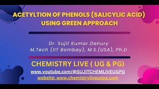 Acetylation of Salicylic Acid using Green Approach [upl. by Catrina934]