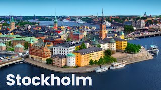 Stockholm City Tour Ultra HD  Stockholm Sweden  Stockholm Drone View [upl. by Noryak494]