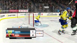 NHL 15  Gameplay  SC Bern vs HC Davos [upl. by Annayt]