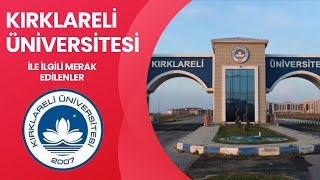 KIRKLARELİ ÜNİVERSİTESİ MERAK EDİLENLER yks2023 yks kırklareli kırklareliüniversitesi [upl. by Asennav946]