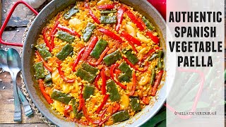 Authentic Spanish Vegetable Paella  So GOOD you won´t Miss the Meat [upl. by Eidurt828]