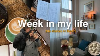 vlog eine woche in meinem leben in berlin II weinbars kinoabende und mein iced coffee rezept ✨🍷📔 [upl. by Sisenej]