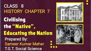 Class 8 History Chapter 7 Civilising the Native Educating the Nation PPT Slides [upl. by Saiff]