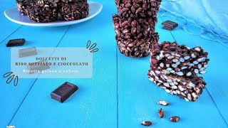 Dolcetti di riso soffiato e cioccolato [upl. by Aylat]