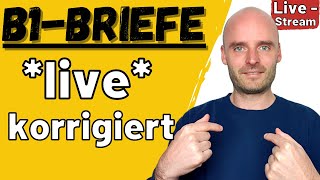 Benjamin korrigiert live eure B1 Briefe  Telc B1  Brief schreiben B1 [upl. by Llacam]