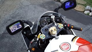 CUSTOM GPS REARVIDEO MOTORCYCLE MIRRORS [upl. by Mercy]