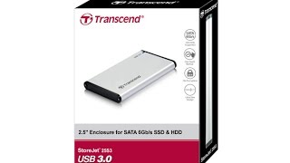 Unboxing of Transcend Storejet 25S3 HDDSSD Enclosure [upl. by Akimed]