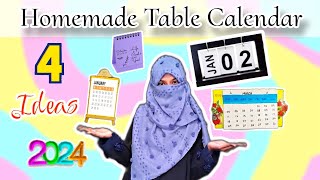 DIY 4 Homemade Table Calendar Ideas 🗓️ [upl. by Sitra]