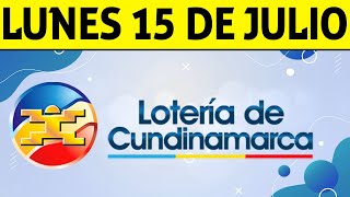 Resultados Lotería de CUNDINAMARCA Lunes 15 de Julio de 2024 PREMIO MAYOR 😱💰🚨 [upl. by Ima]