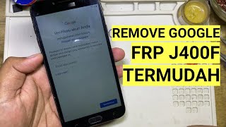 Bypass Frp Galaxy J4 SM J400f Remove Google Account [upl. by Kucik]