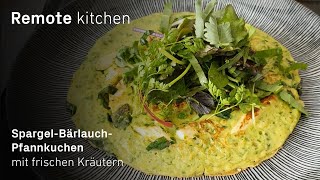 SpargelBärlauchPfannkuchen mit frischen Kräutern 🌱  Remote kitchen [upl. by Peirce518]