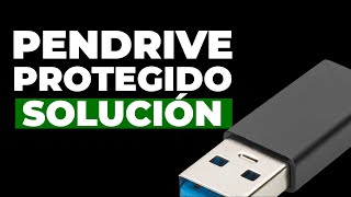 Como QUITAR la Protección Contra Escritura de un USB [upl. by Ojillib]