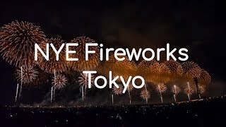 Tokyo  New Years Eve Fireworks display over Tokyo Japan  HNY 2019 [upl. by Lyndell]