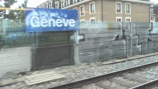 Swiss Federal Railways from Cornavin Geneva to Geneva Airport [upl. by Avitzur48]