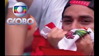 quotCONTIGO PERUquot  TV BRASILEÑA RINDE HOMENAJE A HINCHADA PERUANA EN RUSIA [upl. by Lezned11]